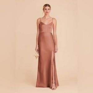 Buddy Grey Satin Jay Dress